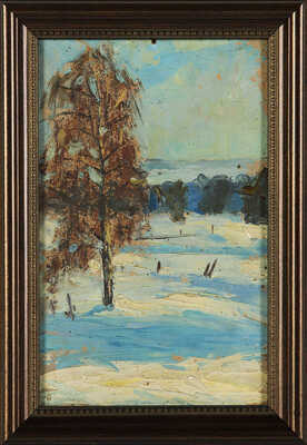 Неизвестный художник. Зима. Село Никольское 